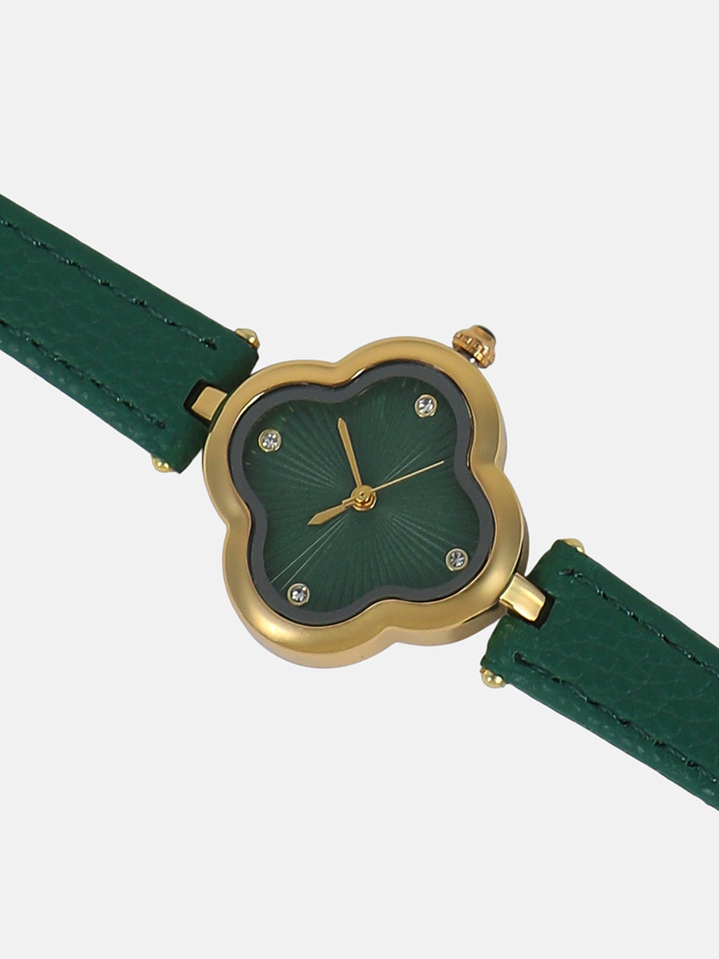 The Bloom Dial Watch - Emerald Green