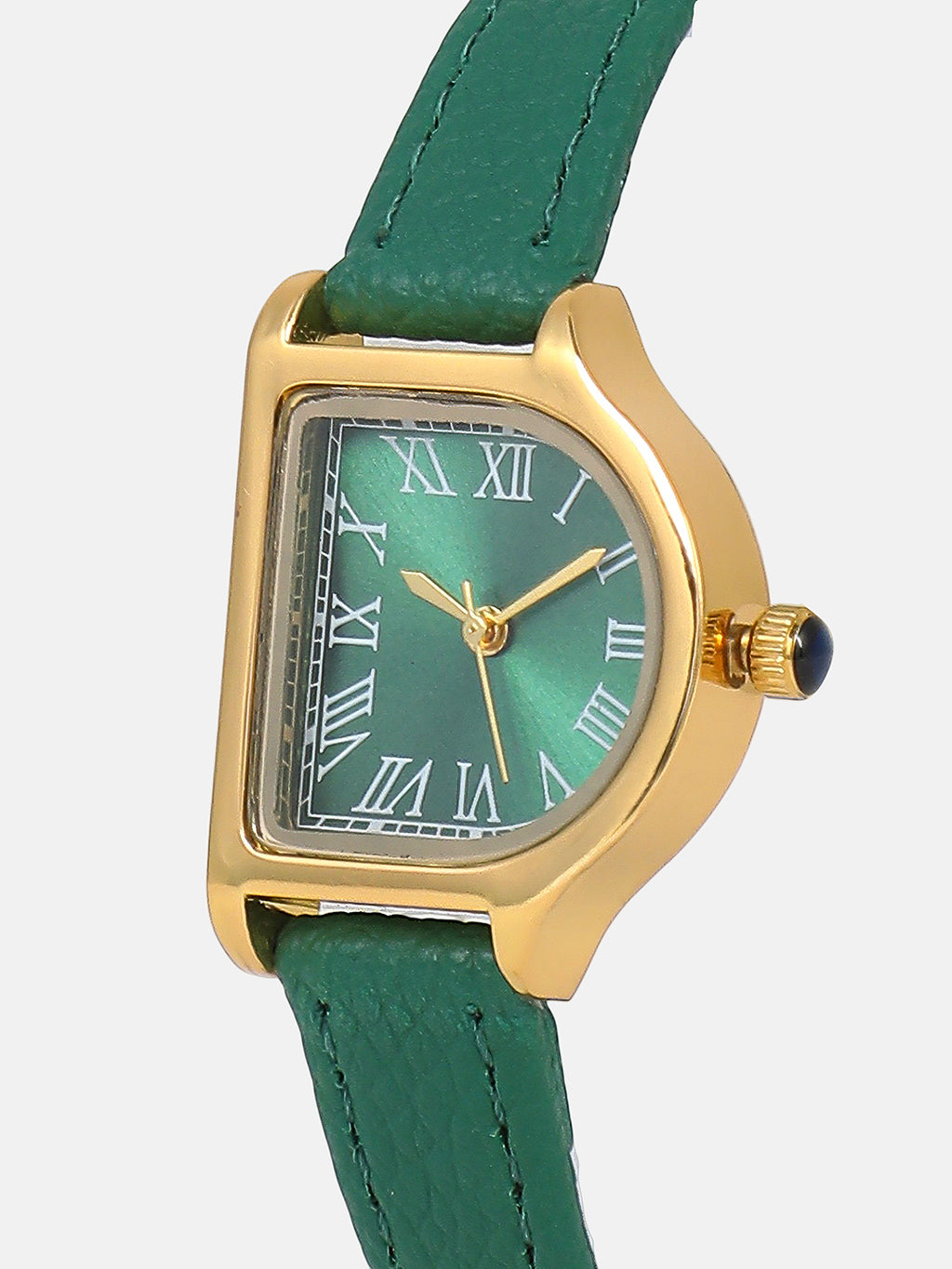 The Minimal Oval Watch - Forest Green