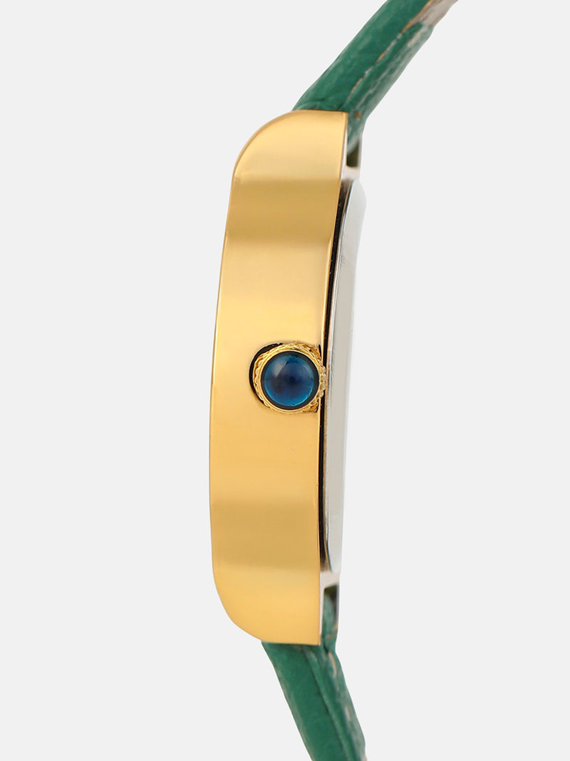 The Minimal Oval Watch - Forest Green