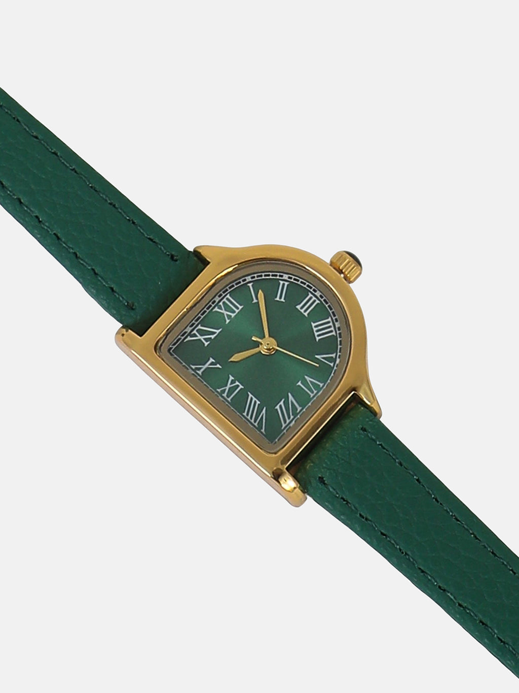 The Minimal Oval Watch - Forest Green