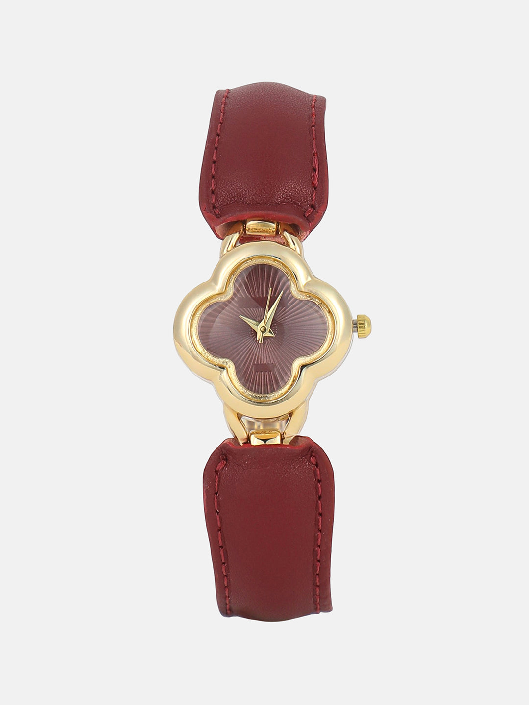 The Bloom Dial Watch - Crimson Red