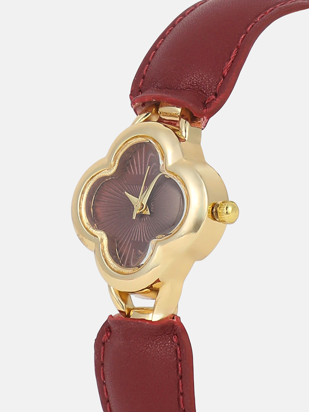 The Bloom Dial Watch - Crimson Red