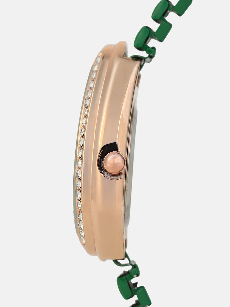 The Bold Oval Watch - Black Green