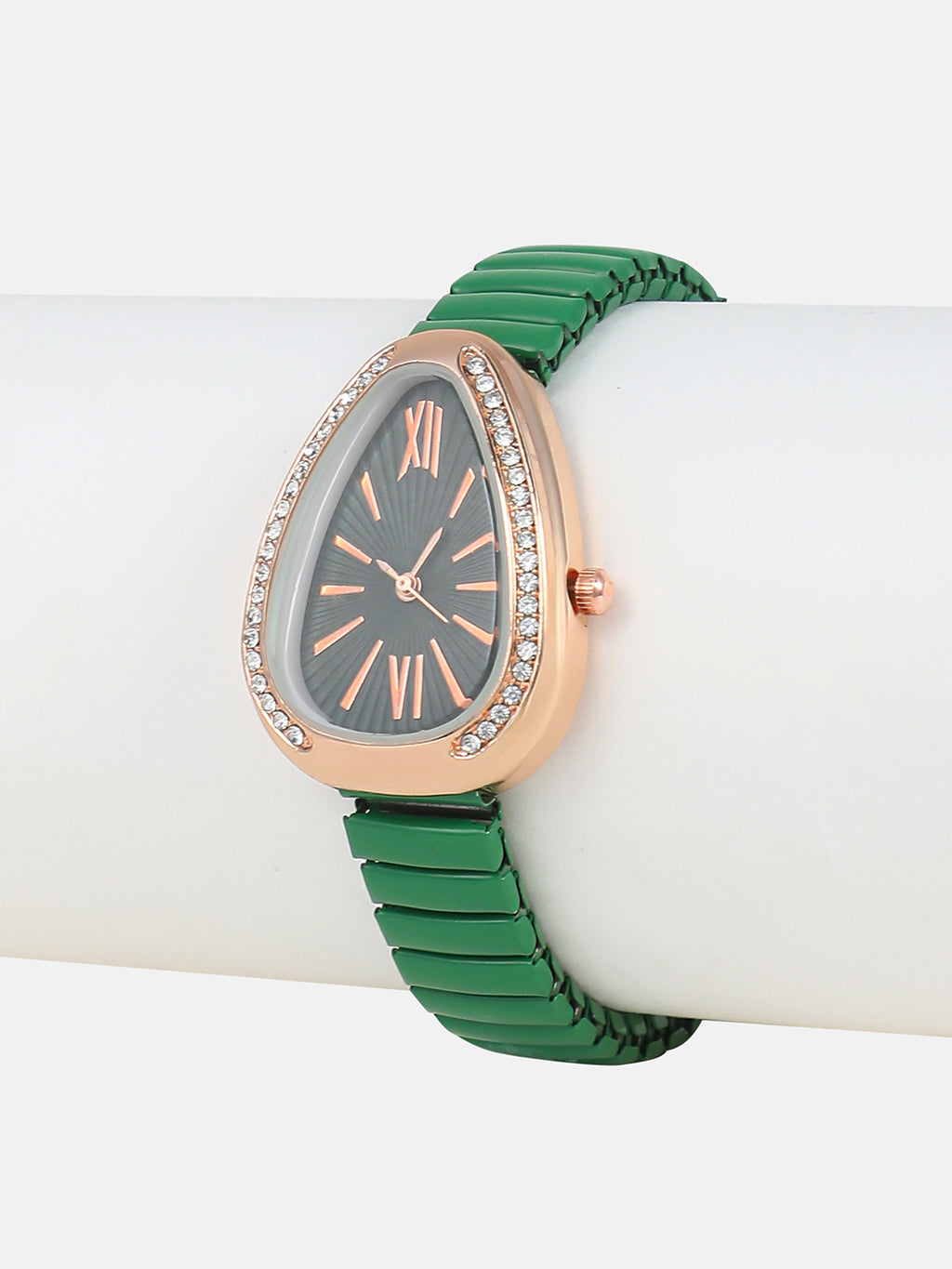 The Bold Oval Watch - Black Green