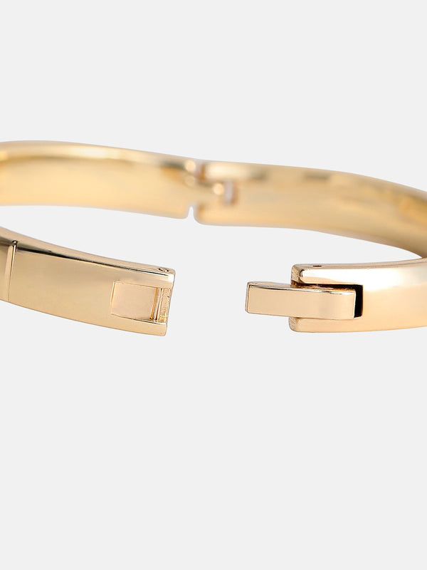 The Ivory Halo Watch - Champagne Gold