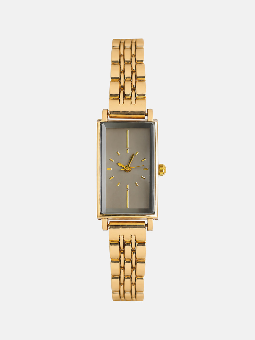 The Minimal Rectangle Watch - Champagne Gold