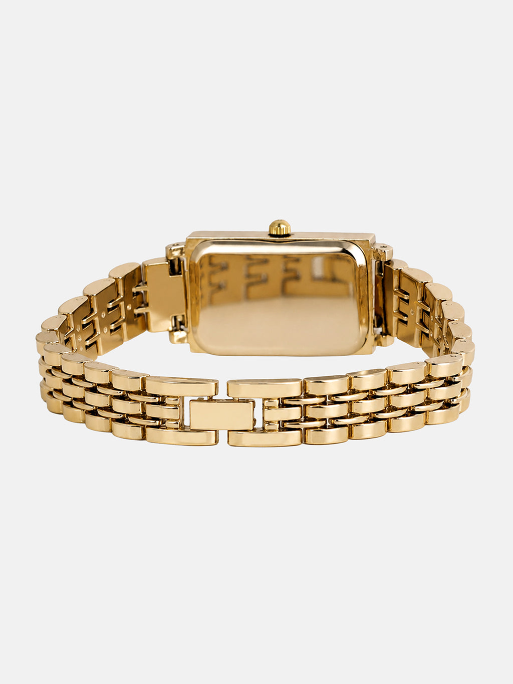 The Minimal Rectangle Watch - Champagne Gold