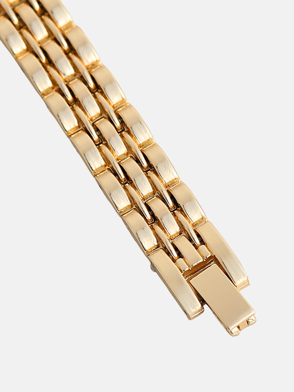 The Minimal Rectangle Watch - Champagne Gold