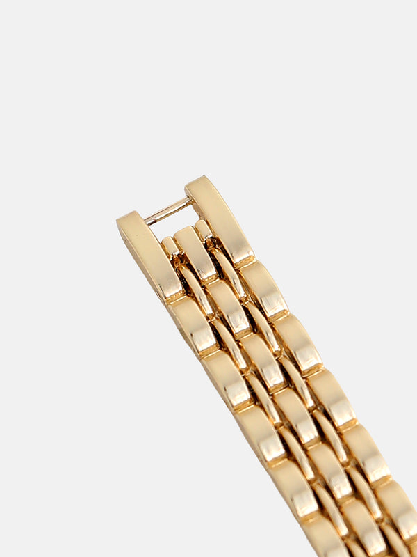 The Minimal Rectangle Watch - Midnight Gold