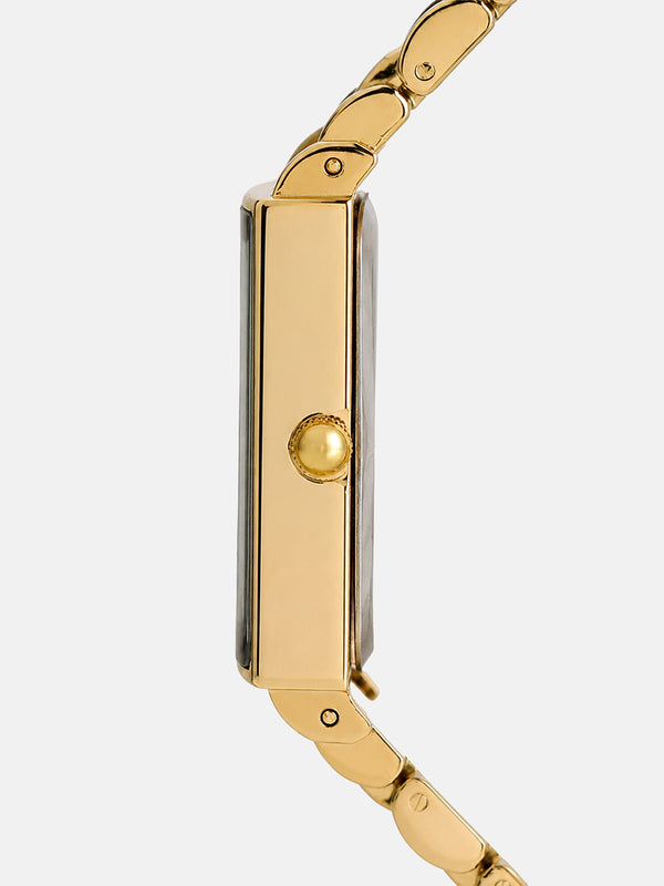 The Minimal Rectangle Watch - Midnight Gold