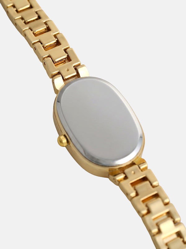 The Emerald Oval Watch - Royal Gold