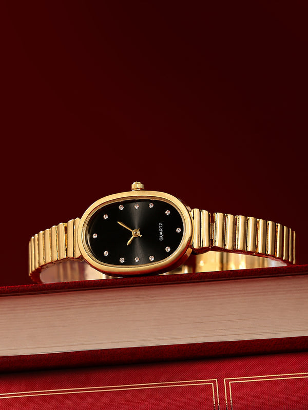 The Emerald Oval Watch - Royal Gold
