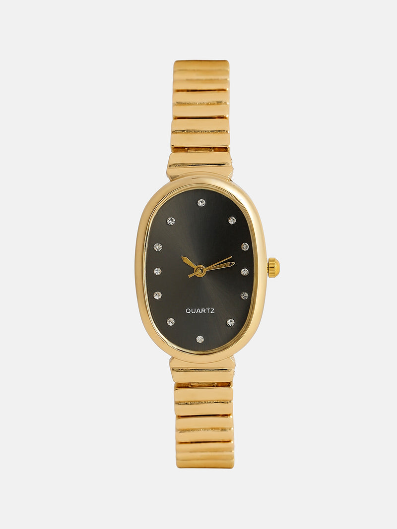 The Emerald Oval Watch - Royal Gold