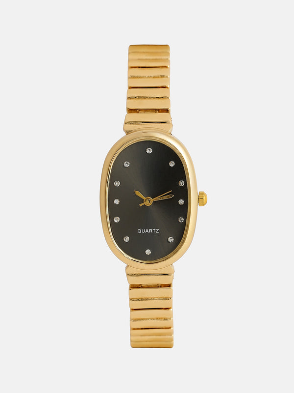 The Emerald Oval Watch - Royal Gold