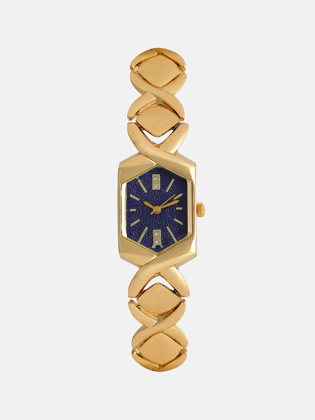 The Emerald Geometry Watch - Vintage Gold