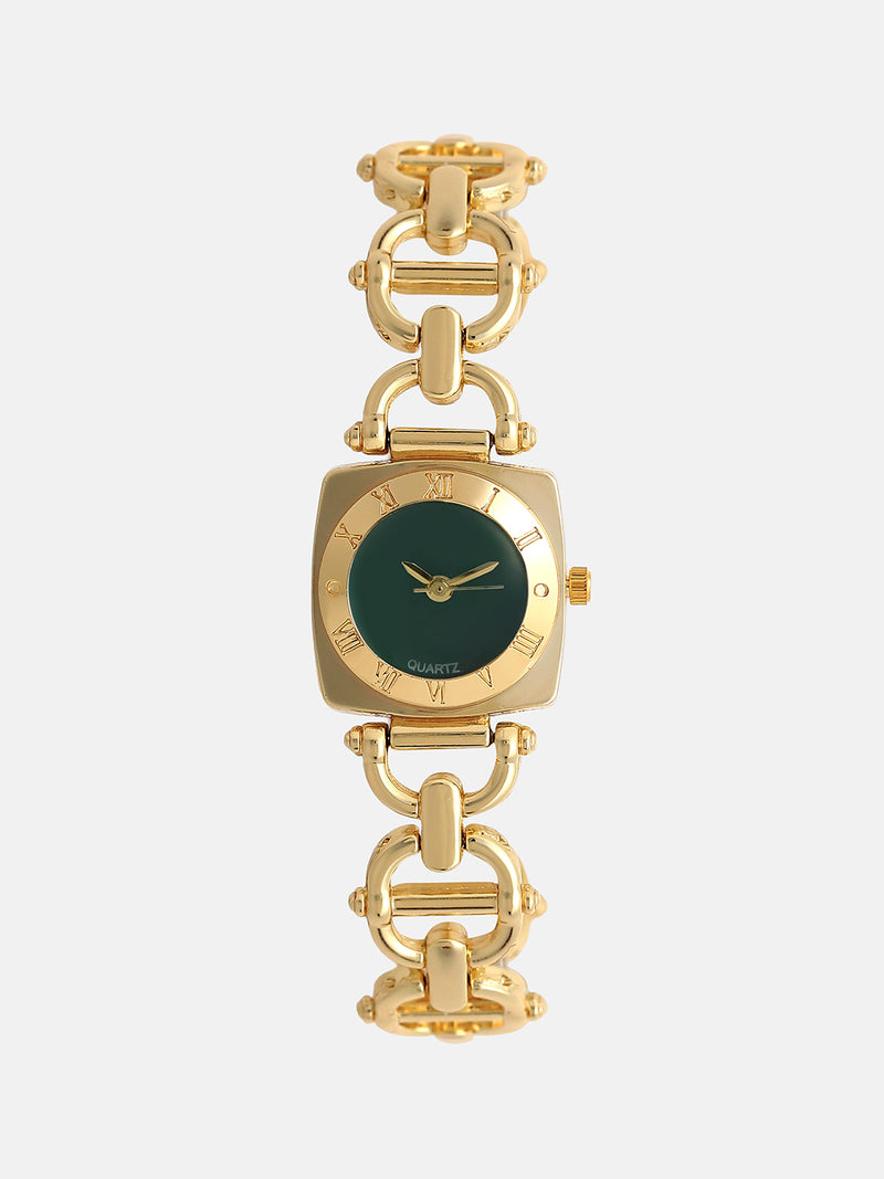 The Emerald Classic Watch - Gold