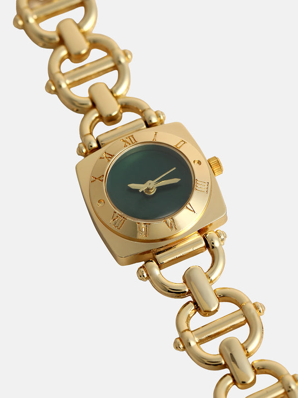 The Emerald Classic Watch - Gold