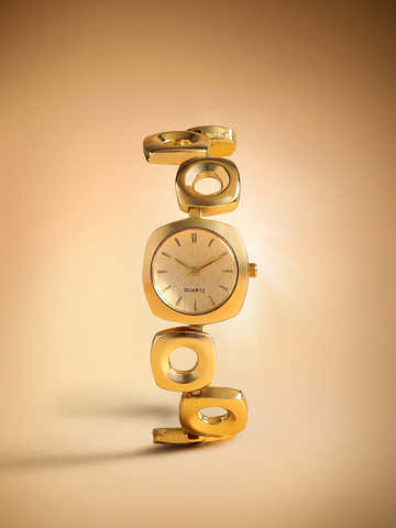 The Classic Circle Watch - Ivory Gold
