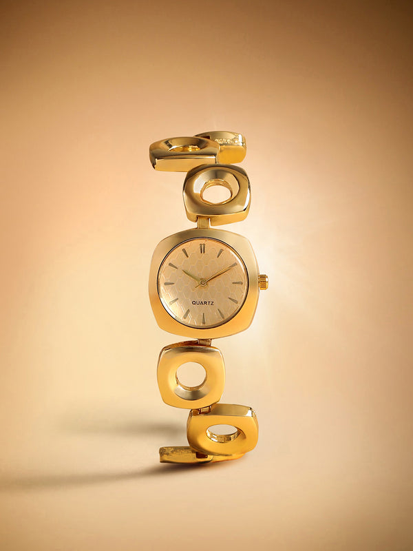 The Classic Circle Watch - Ivory Gold