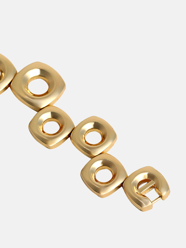 The Classic Circle Watch - Ivory Gold