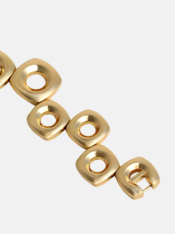 The Classic Circle Watch - Ivory Gold