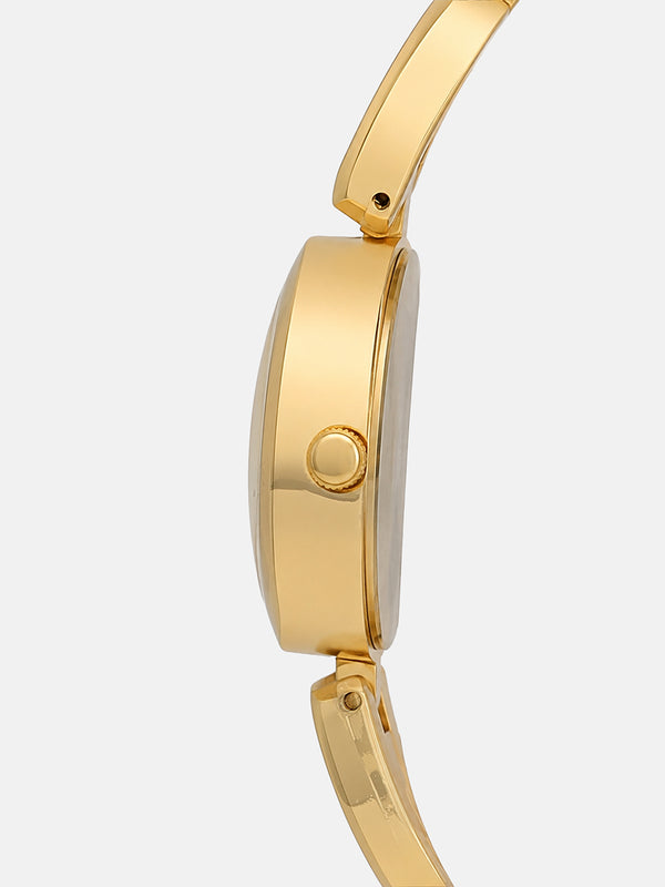 The Classic Circle Watch - Ivory Gold