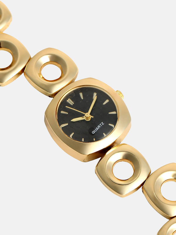 The Classic Circle Watch - Ivory Gold