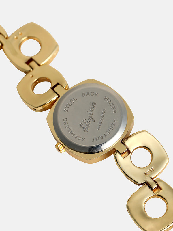 The Classic Circle Watch - Ivory Gold