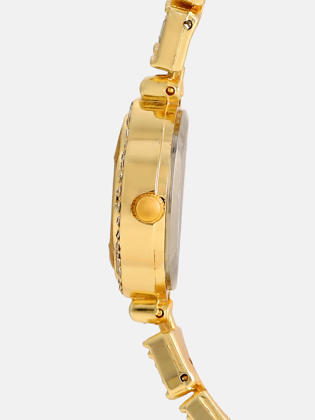 The Emerald Crystal Bracelet Watch - Gold