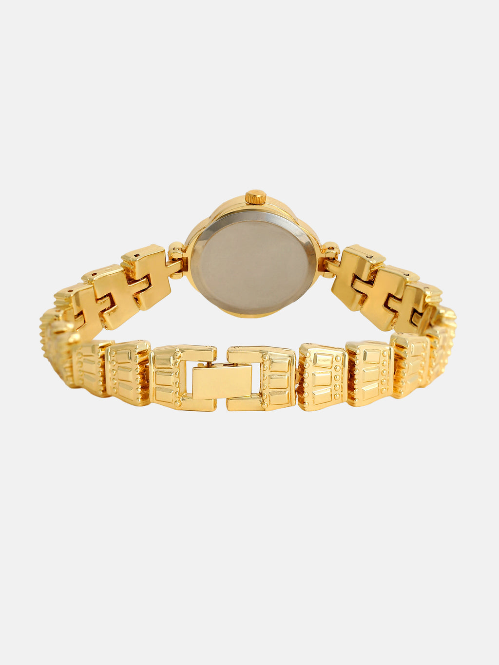 The Emerald Crystal Bracelet Watch - Gold
