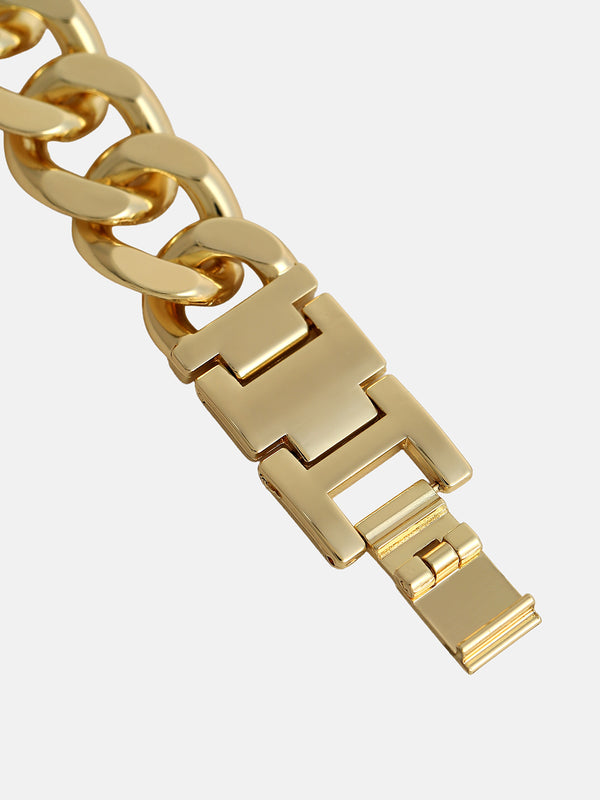 The Noir Classic Watch - Gold