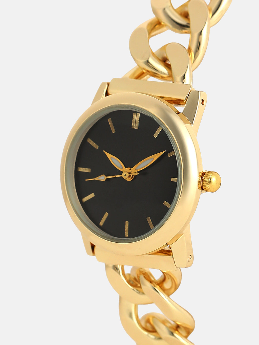 The Noir Classic Watch - Gold