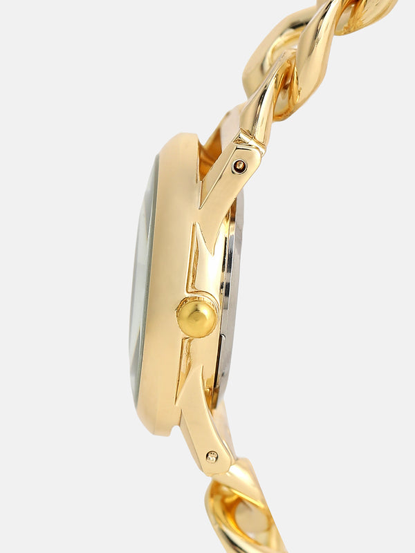 The Noir Classic Watch - Gold