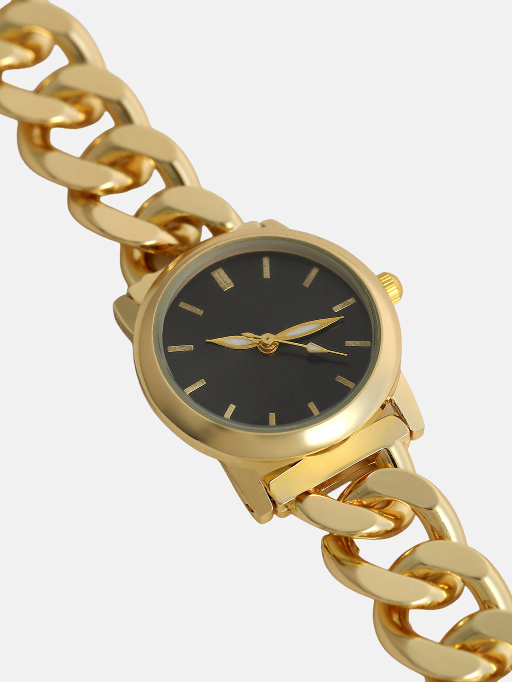 The Noir Classic Watch - Gold