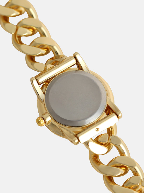 The Noir Classic Watch - Gold