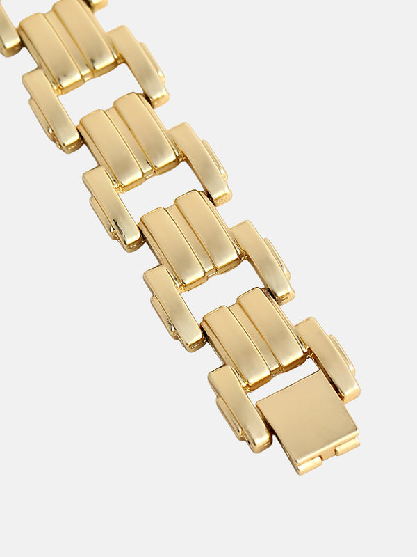 The Emerald Rectangle Watch - Royal Gold
