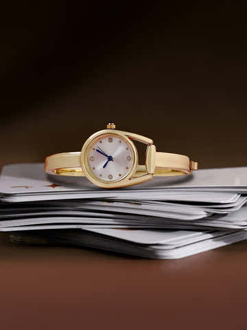 The Ivory Luxe Watch - Gold