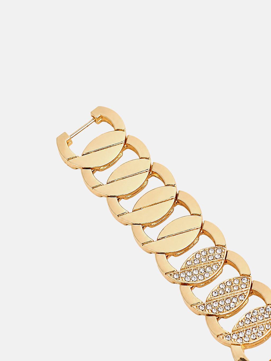 The Golden Radiance Crystal  Analog Watch