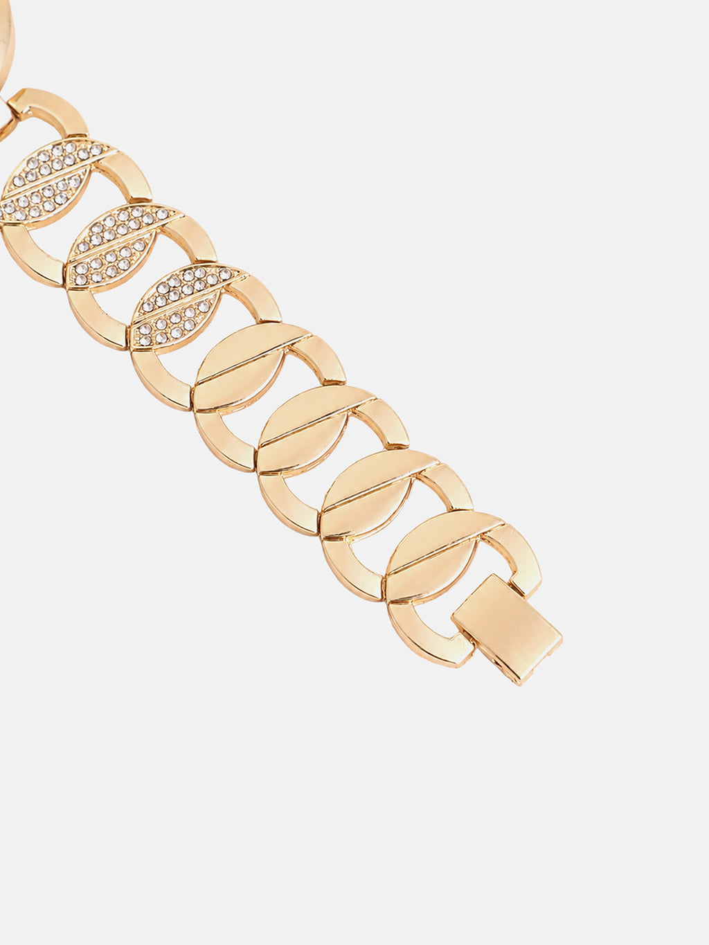 The Golden Radiance Crystal  Analog Watch