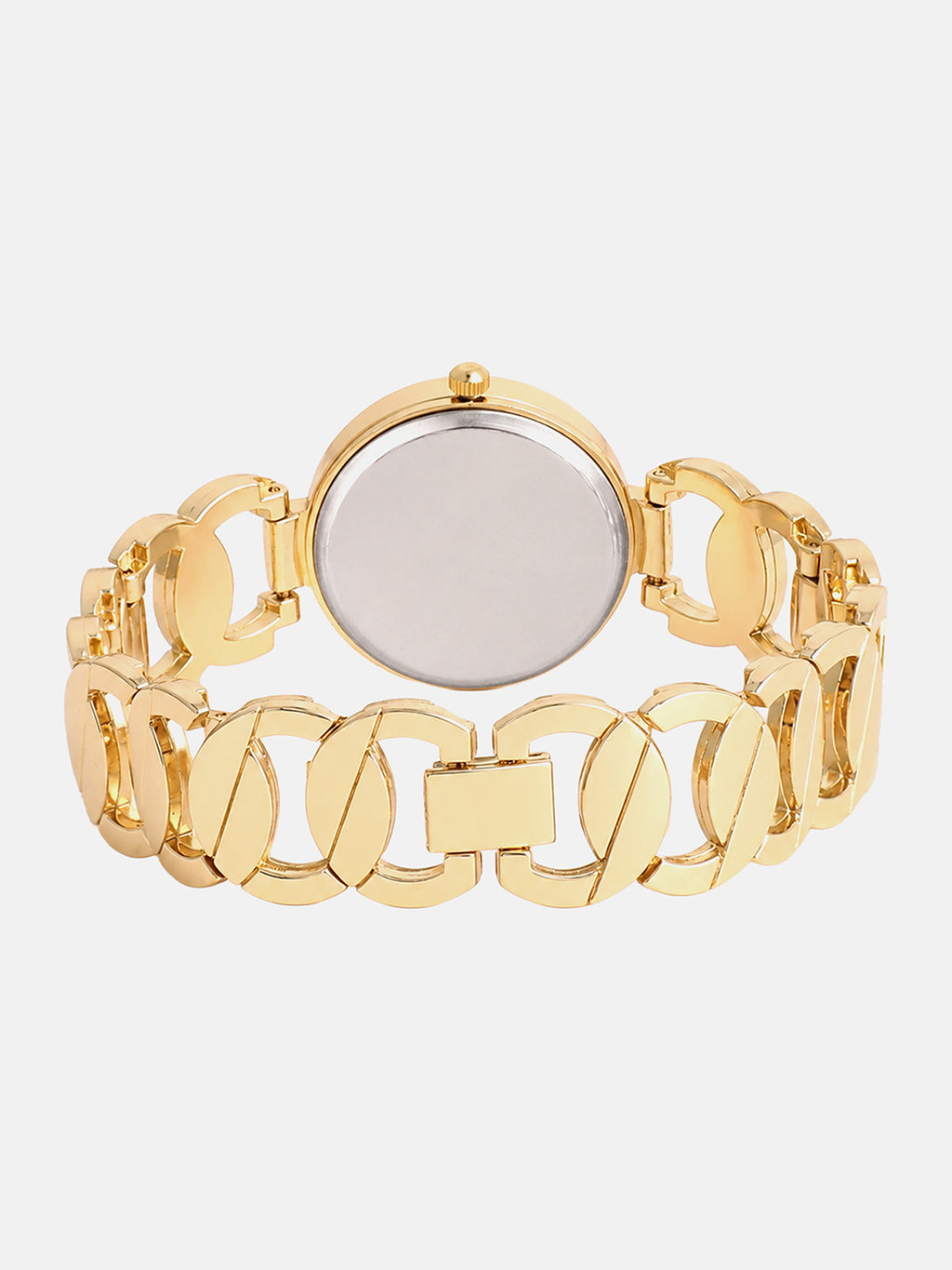 The Golden Radiance Crystal  Analog Watch