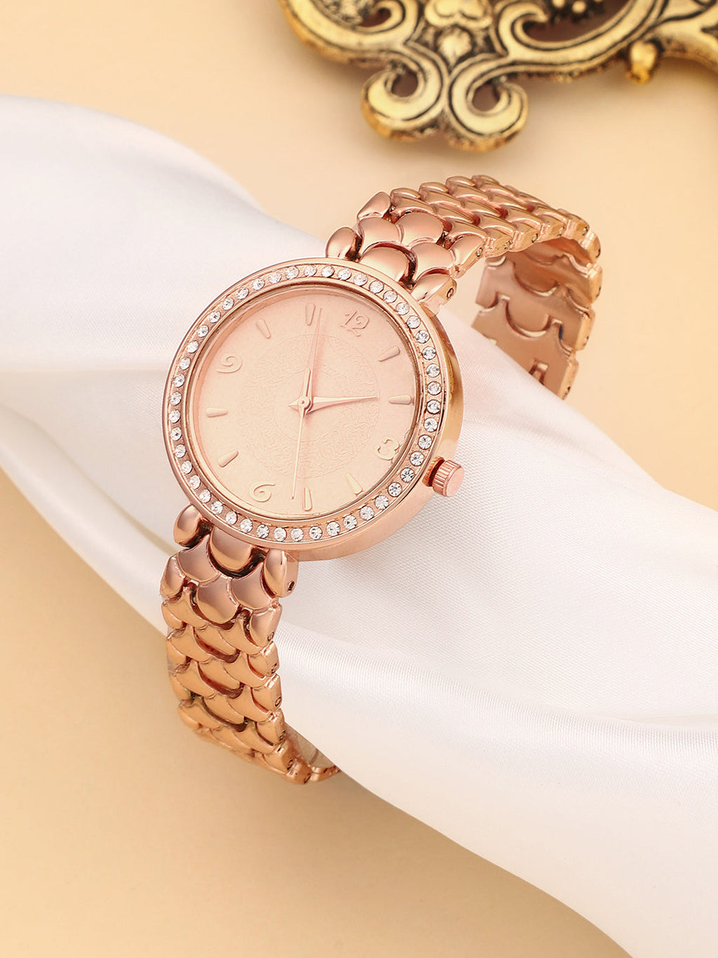 The Scalex Round Watch - Rose Gold