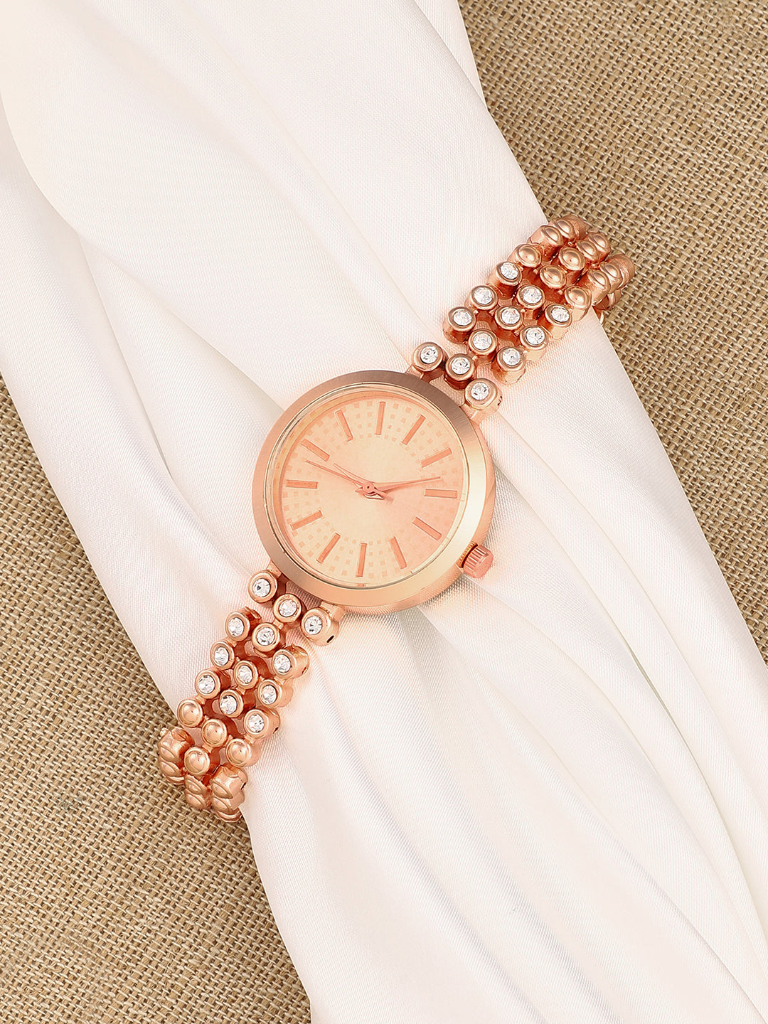 The Dot Round Watch - California Gold