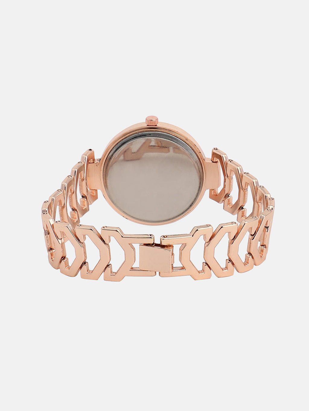 The Commute Round Watch - Rose Gold