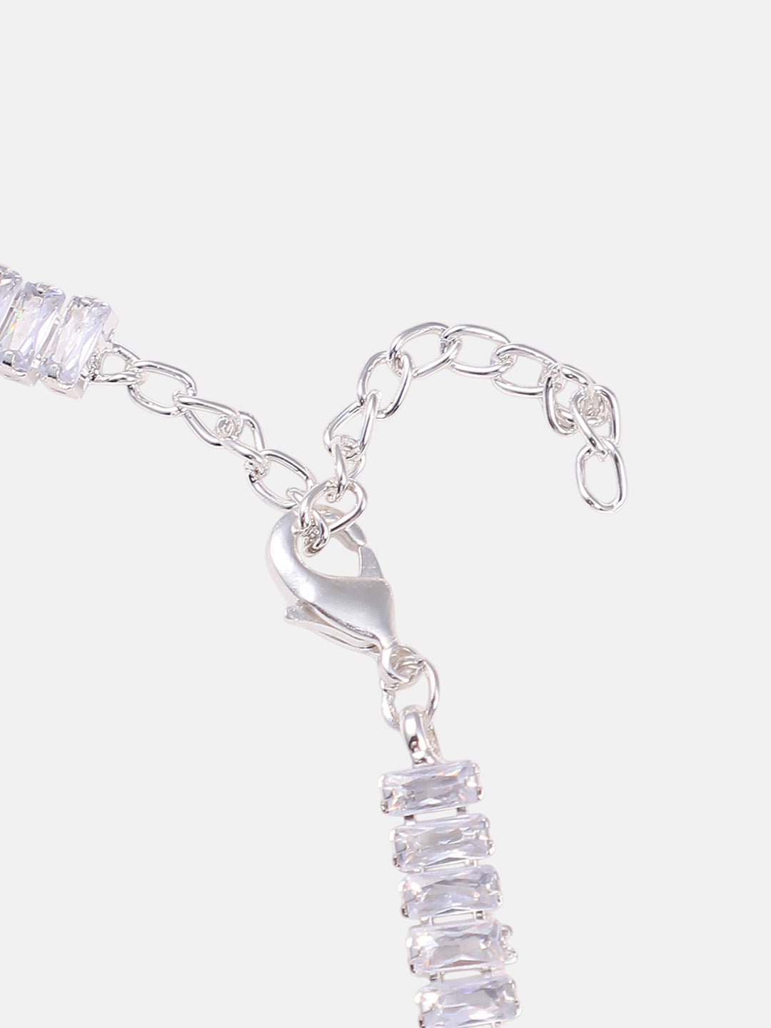 The Crystalized Wrap Round Watch  - Metallic Silver