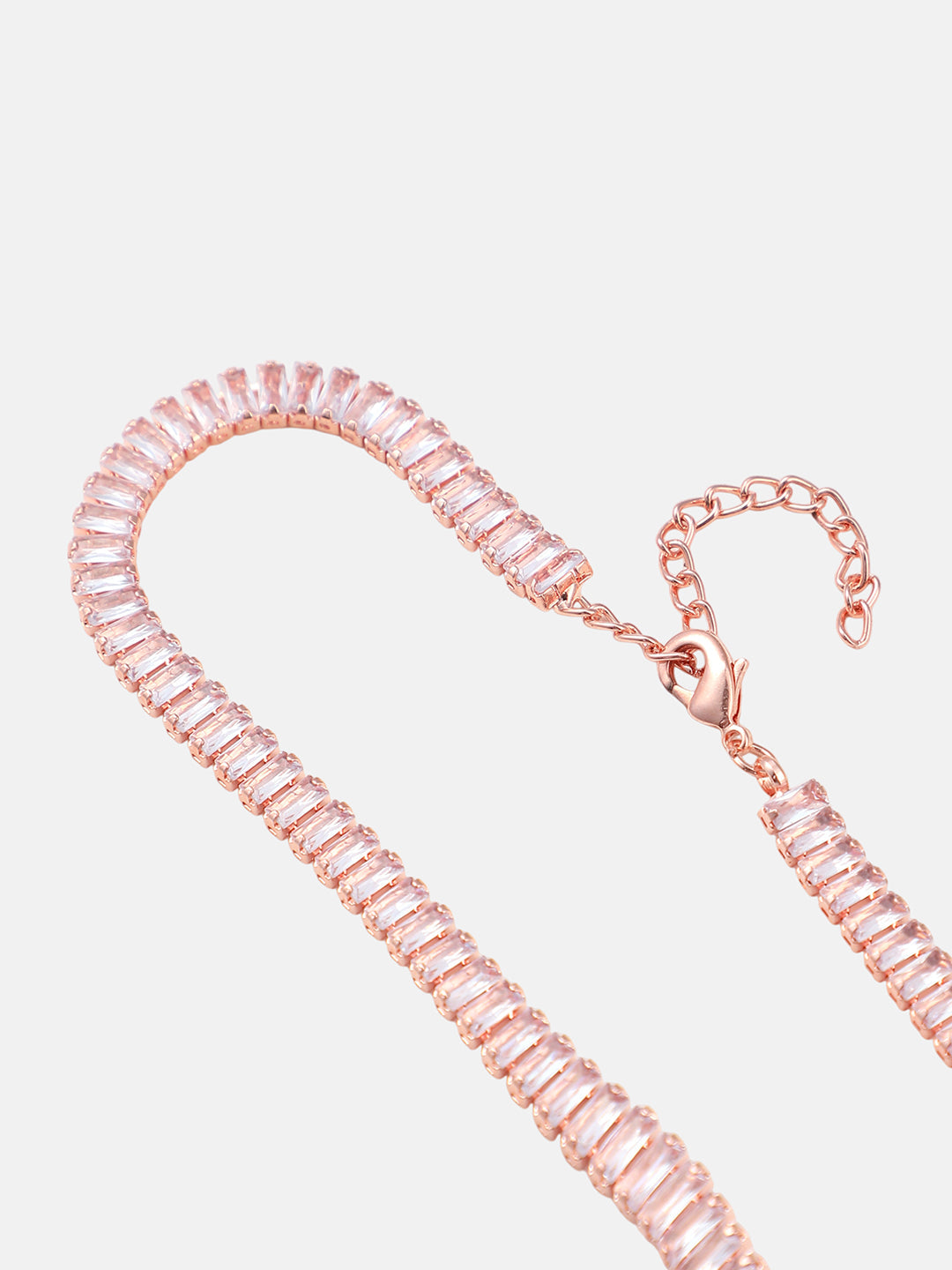 The Crystalized Wrap Round Watch - Rose Gold