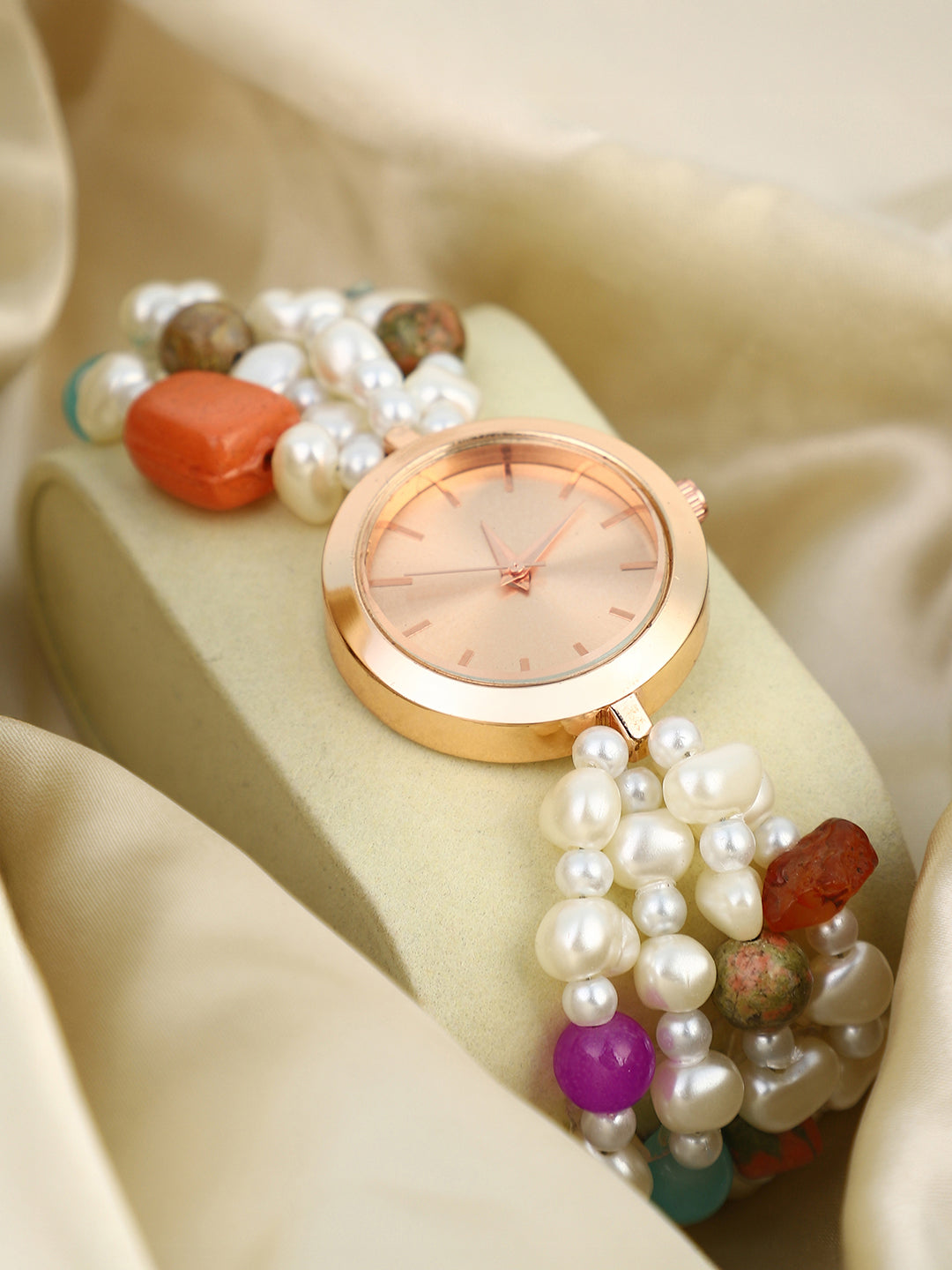 The Maryam Round Watch - Multicolour