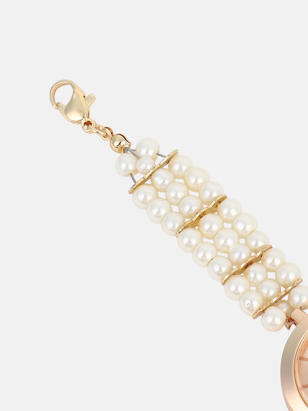 The Noor Round Watch - Pearl White