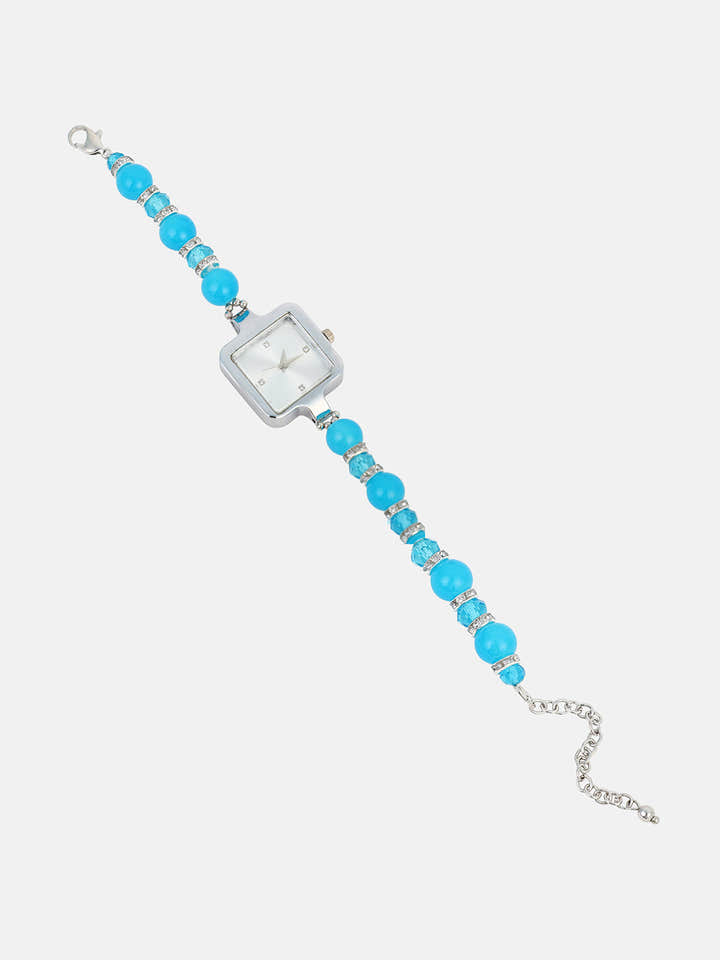 The Nizam Square Watch - Azure Blue