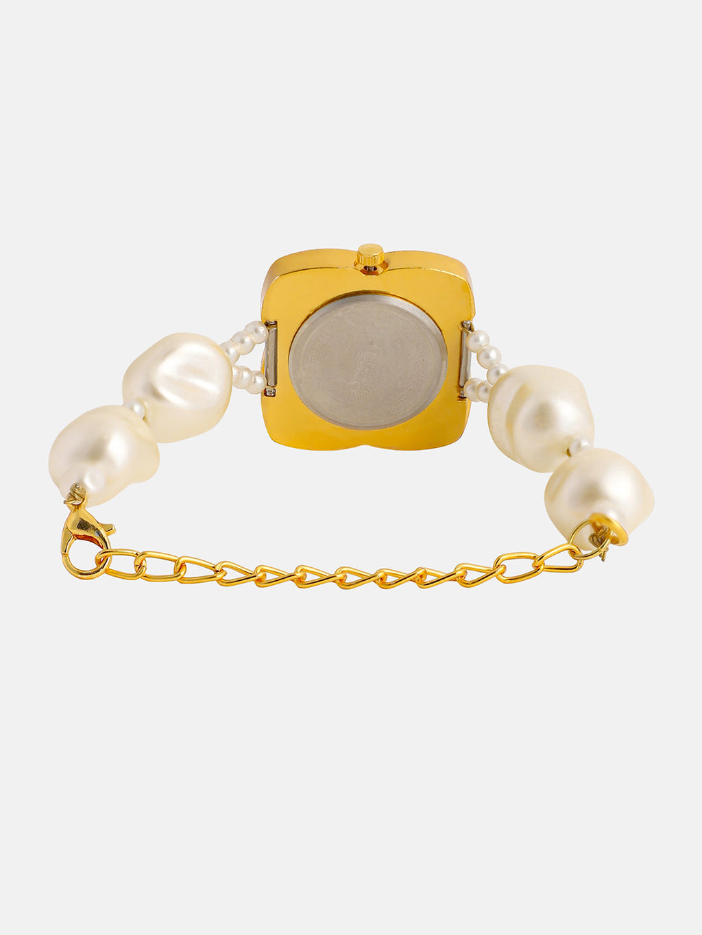 The Flora-Pearl Round Watch - Pearl White