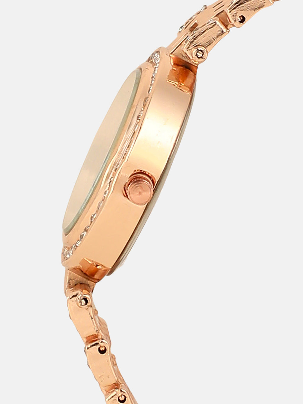 The Cristal-Orbit Round Watch - Rose Gold